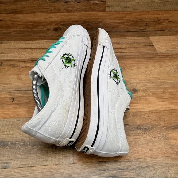Converse One Star Pro Vintage Suede Sneakers Shoes White Men's A04142C Size 10 - Picture 4 of 9